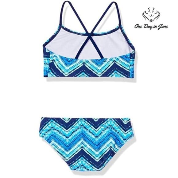 Kanu Surf Alania Flounce Bikini Swimsuit Size 8/12 - Picture 2 of 4